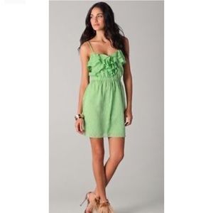 Shoshanna Green silk dress size 2
